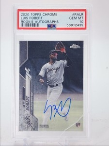 Luis Robert 直筆サインカード/99 2019 Leaf MLB