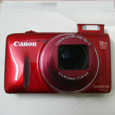 Canon Powershot SX600 HS Red 16.0MP 18x Optical Zoom Digital