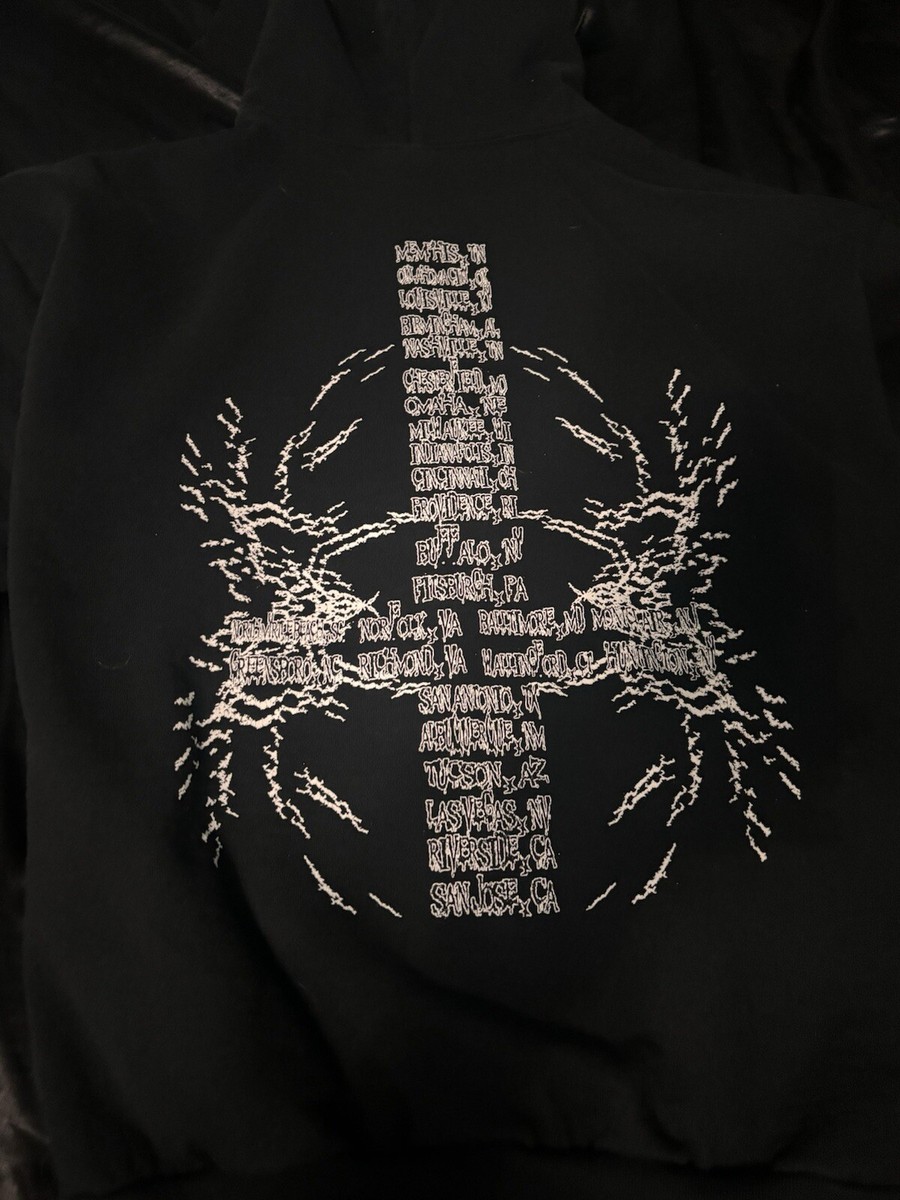 Ken Carson CHAOS TOUR 2024 GoreCore Zip Up Hoodie Size XL | eBay