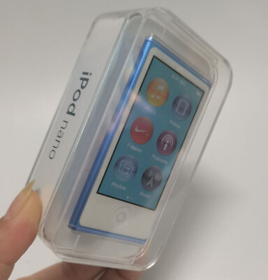 NEW Apple iPod nano 7th Generation Blue 16GB MP3 - Sealed Retail