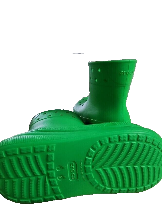 CROCS Classic Crush Boot 207946-3E8 green Grinch Clog Men's Size 7