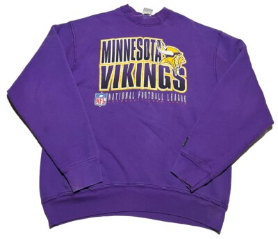Vintage 90's Minnesota Vikings Sweatshirt Starter Size XL Purple