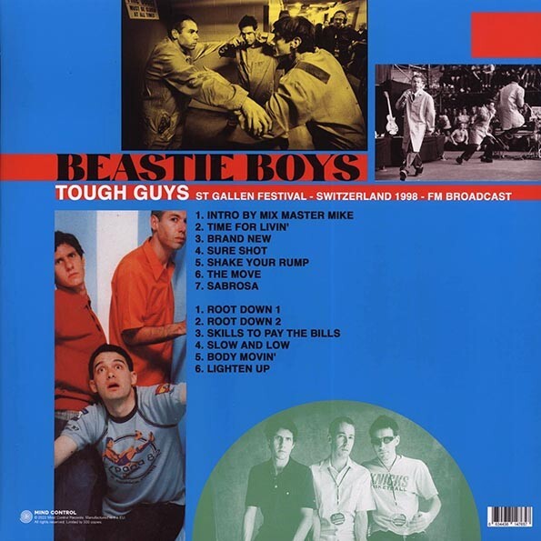 The Beastie Boys - Tough Guys: Switzerland 1998 Red Vinyl- Live