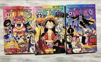 One Piece Book Manga Vol. 99, 100, 101 Set of 3 Eiichiro Oda Japan