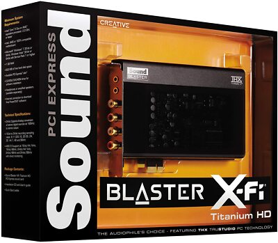 Creative Sound Blaster X-Fi Titanium HD Internal PC Audio Card w