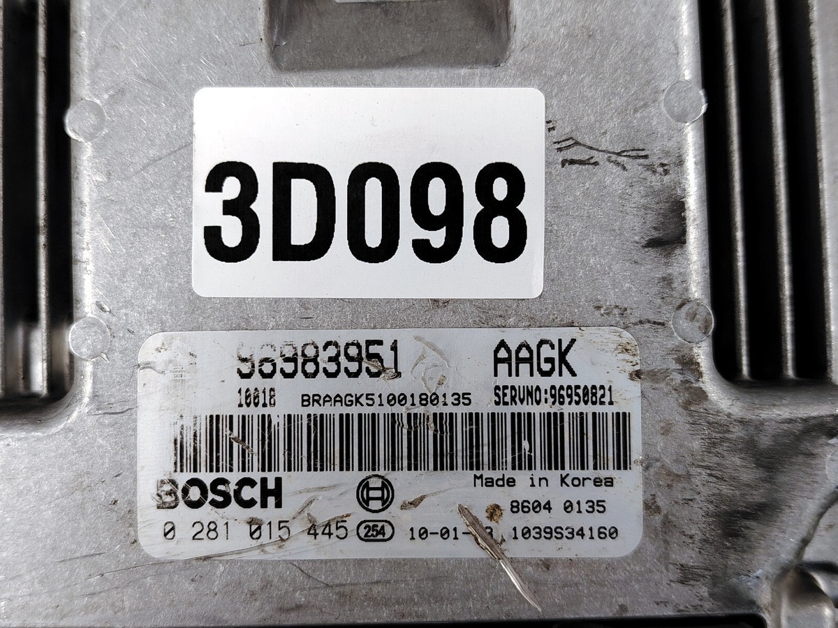 2009-2010 Chevrolet Cruze 2.0 Engine Control Unit ECU 0281015445