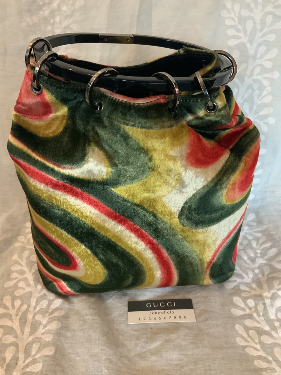 Gucci Velvet By Tom Ford Bucket Bag F/W 99 Iconic Collection | eBay