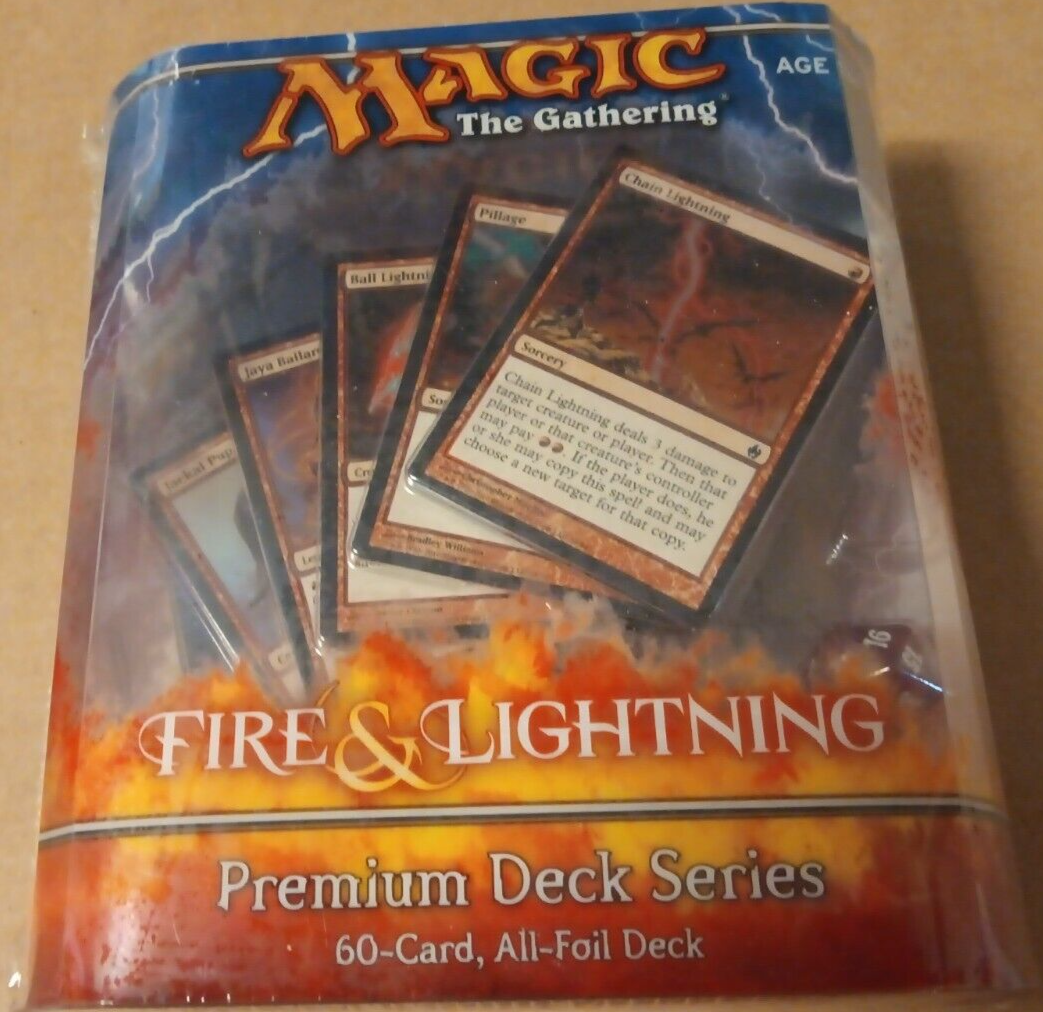 MTG Magic Premium Deck Series Fire & Lightning 60 Cards All Foil