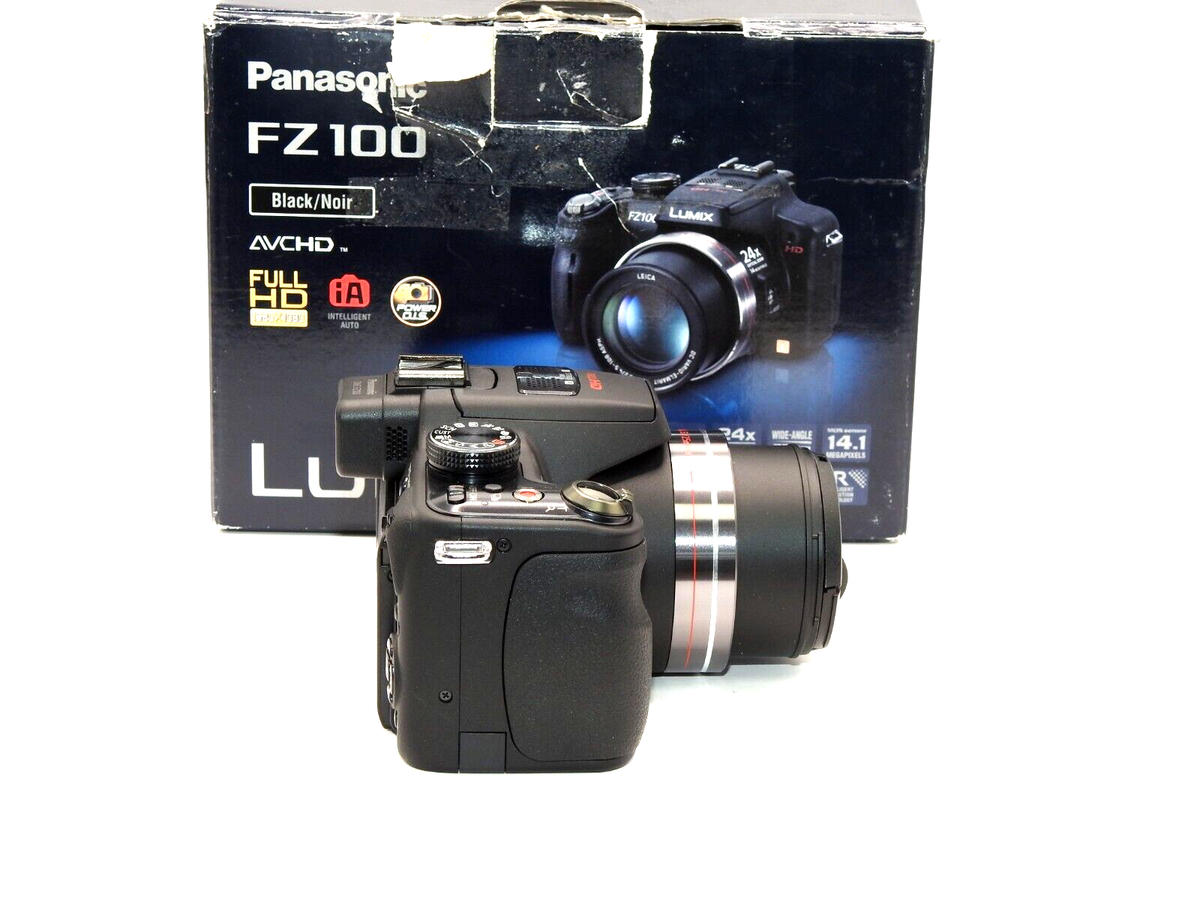 Panasonic LUMIX FZ100 14.1MP Digital Camera - Black for sale