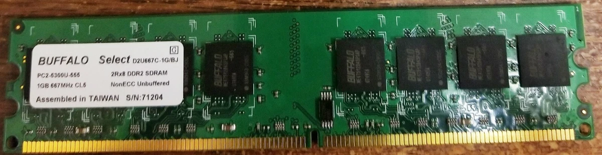 Buffalo DDR2 SDRAM Computer Memory (RAM) 1 Modules for sale | eBay