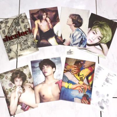 SHINee 2012 Sherlock Mini Album Taiwan Box CD 140-P Photobook