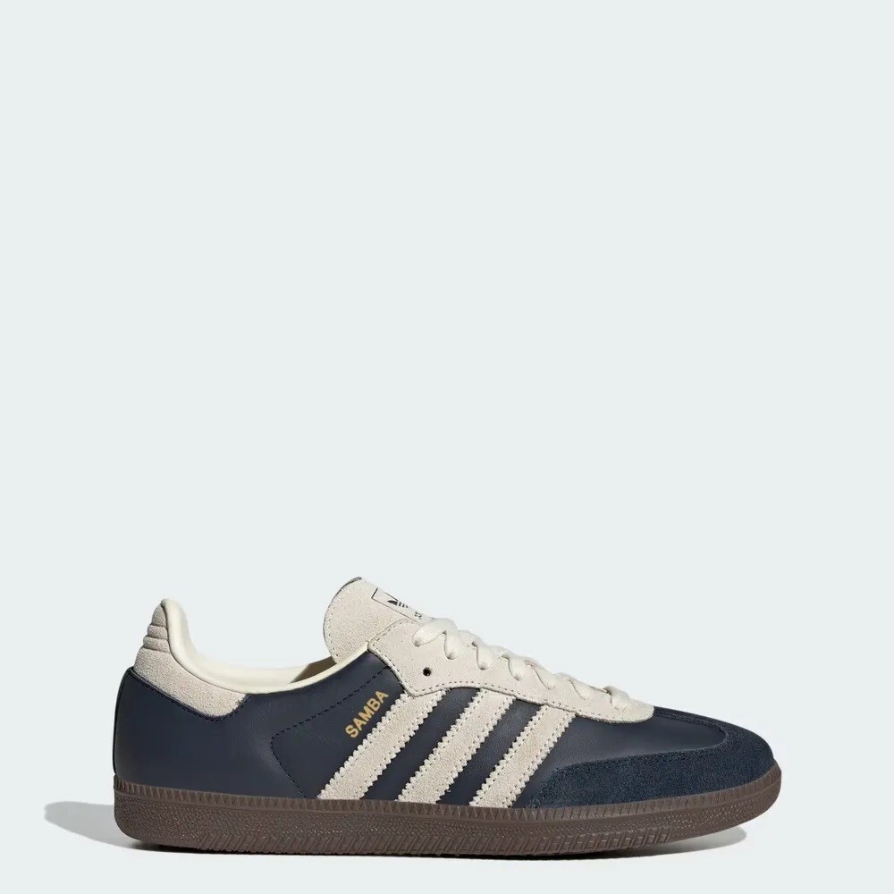 Adidas Originals Samba Aurora Ink Cream White Gum 4-12Size JI3217