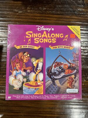 Disney's Sing Along Songs Be Our Guest Fun With Music Laserdisc LD