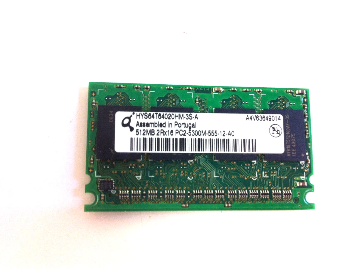 PC2-5300 DDR2-667 Computer Memory (RAM) 512 MB Capacity per Module