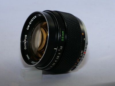 Olympus G. Zuiko Auto-S 55mm f1.2 FAST OM Normal Lens. Caps. CLA'd