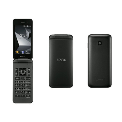 KYOCERA A202KC DIGNO KEITAI 4 ANDROID FLIP PHONE Black UNLOCKED