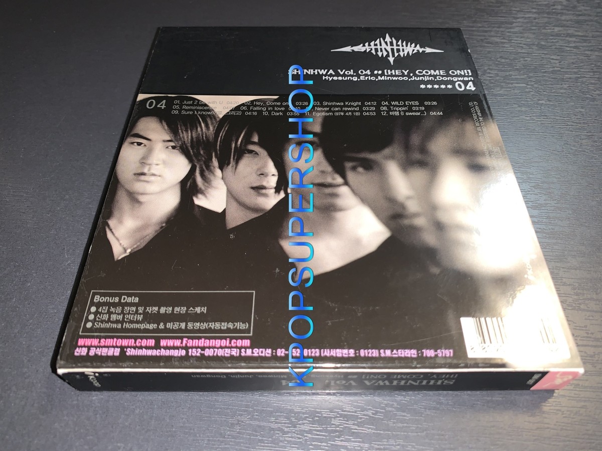 Shinhwa 4th Album Hey, Come On! Autographed Signed CD Booklet