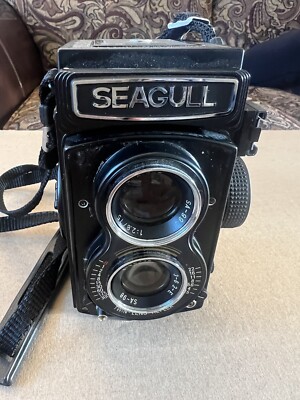 Seagull 4B-1 6X6 TLR Camera with 75mm F3.5 lens + cap + strap | eBay