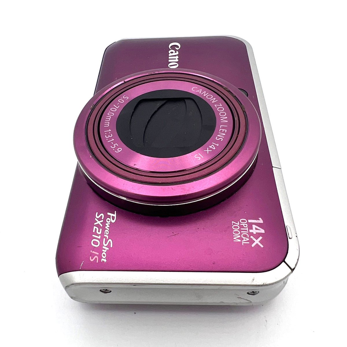 Canon PowerShot SX210 HS Purple Digital Camera From Japan Tested