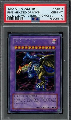 2002 YuGiOh Five God Dragon F.G.D FGD 5 Headed Dragon PSA 10 GEM