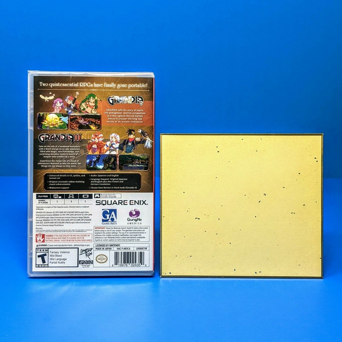 Grandia HD Collection 1 + 2 (Nintendo Switch) Limited Run Games +