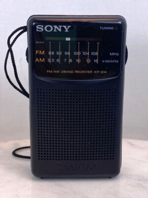 SONY Portable Pocket FM AM Radio. ICF-S14 Works Great | eBay