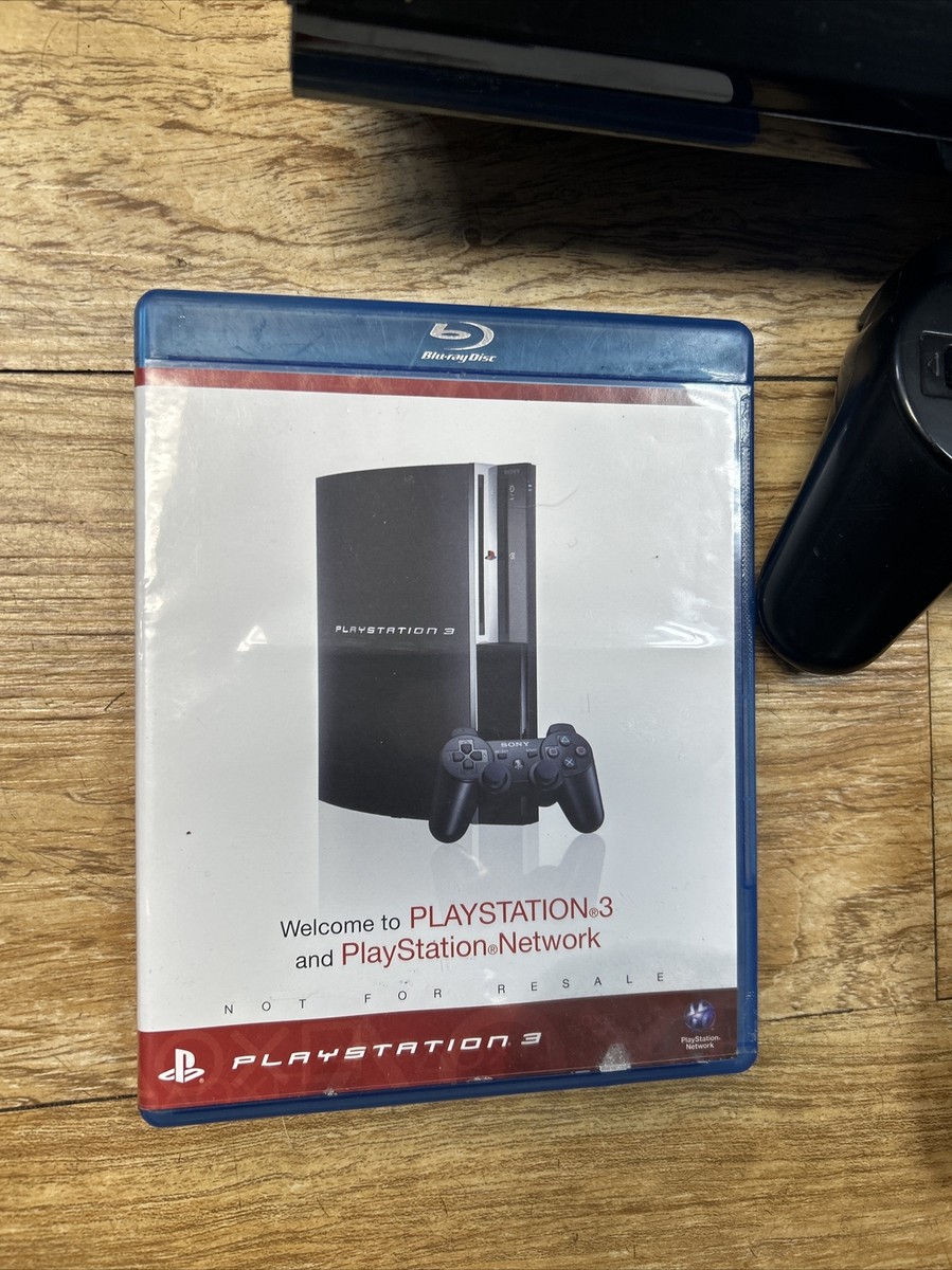 Sony PlayStation 3 PS3 Fat 80GB Piano Black Console Bundle OEM