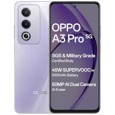 OPPO A3 Pro 5G (Moonlight Purple, 8GB RAM, 128GB Storage)|6.67