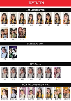 RYUJIN ITZY Algorhythm JPFC MIDZY SOLO Tower record Japan Lucky