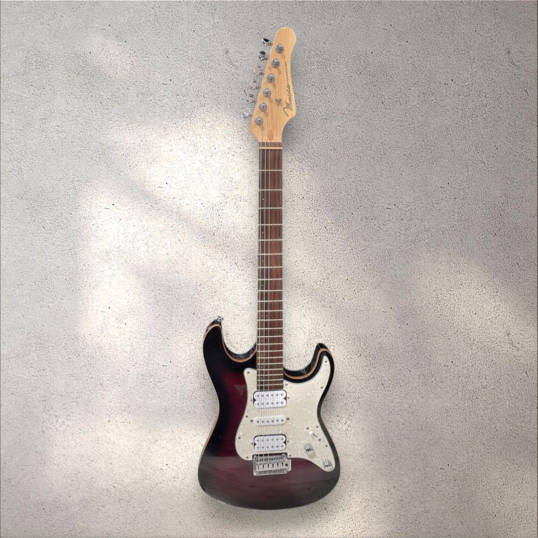 Electric Guitar Mavis MST-600 Maple Red Burst Good Condition | eBay