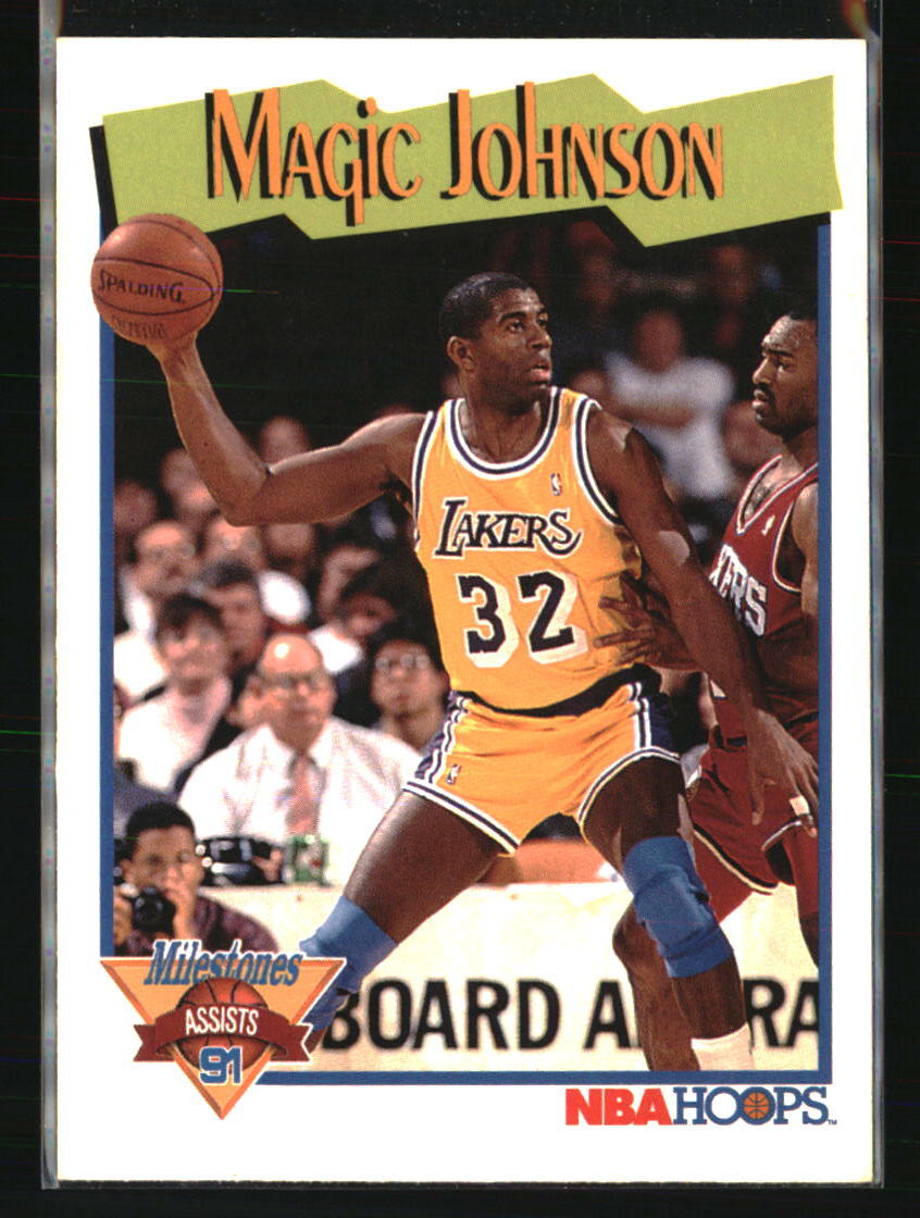 Magic Johnson 1991-92 Hoops #316 BASKETBALL Card | eBay