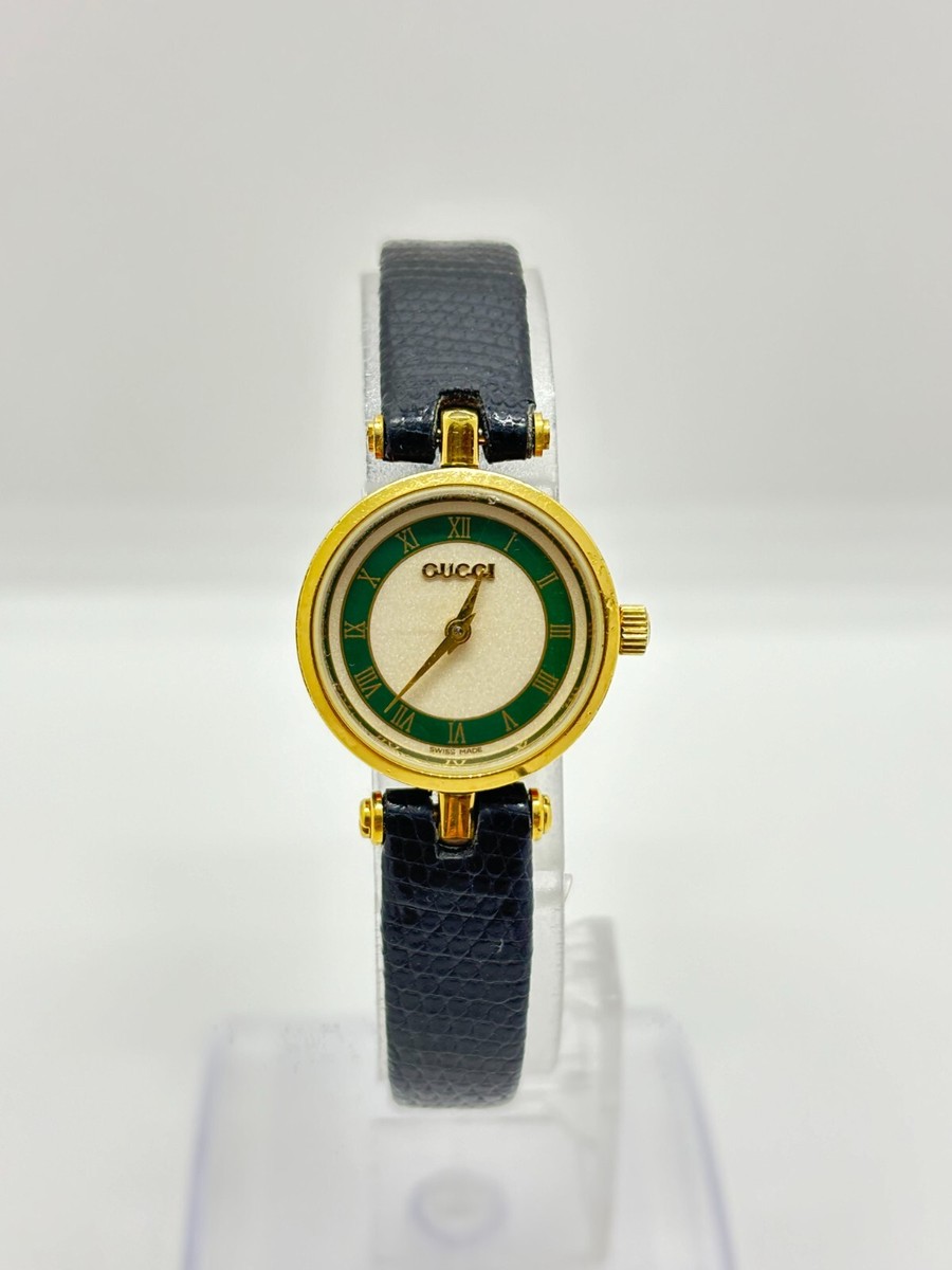 Exc+5] Gucci 2000L Green Qz Ladies Vintage Watch Used Working From
