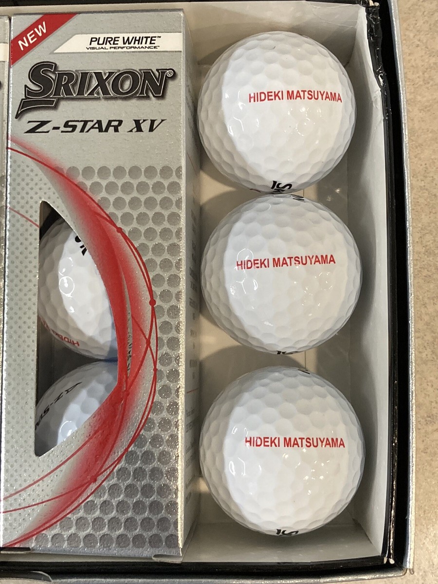 1 Dozen SRIXON Z STAR XV STAMPED With HIDECKI MATSUYAMA Former