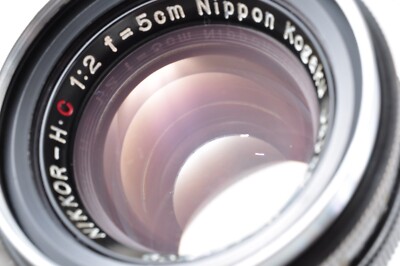 Exc+4] Nikon Nippon Kogaku Nikkor-H.C 5cm 50mm f/2 Lens S Mount