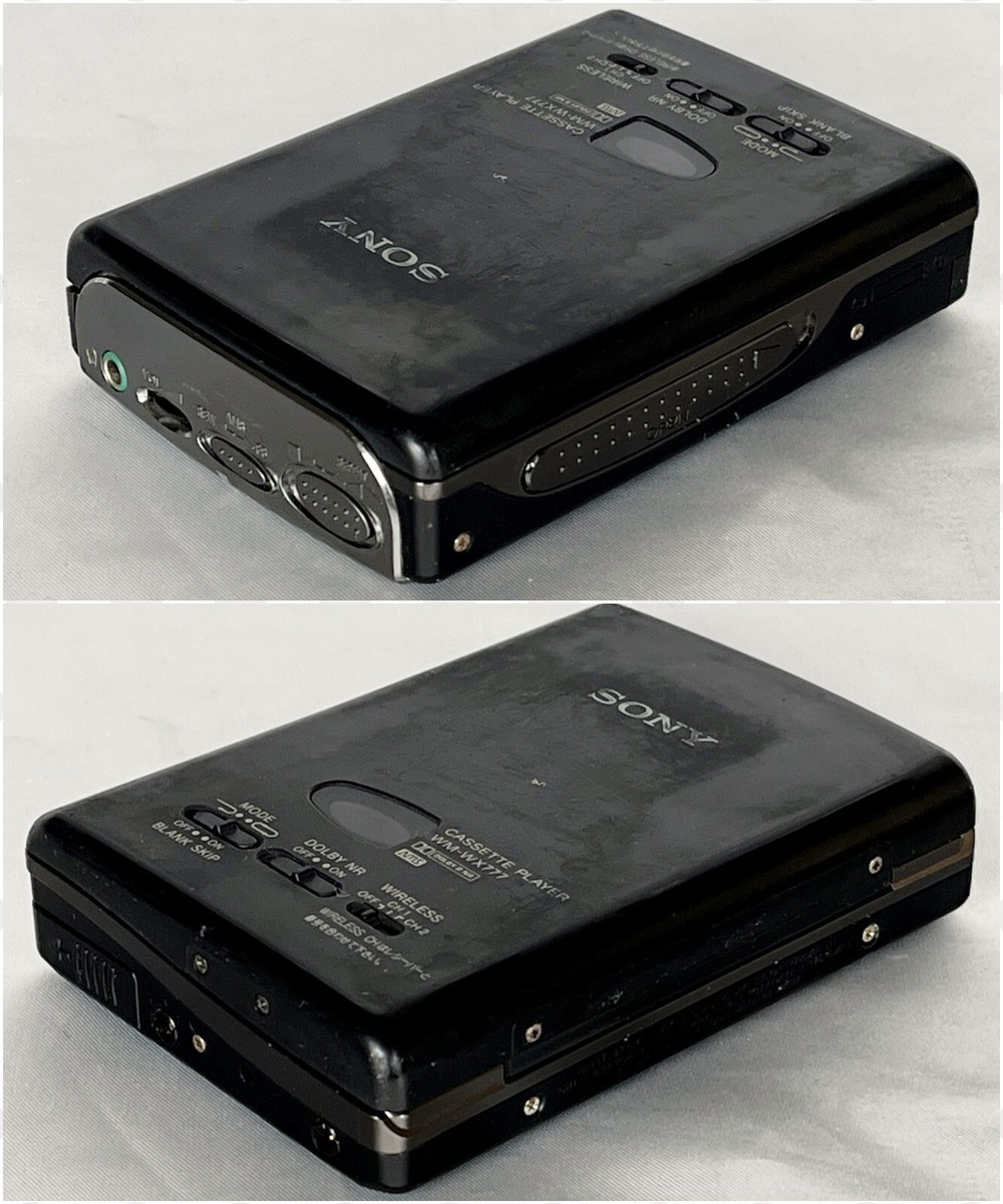 SONY WM-WX777 1994 Black Walkman Vintage Cassette Player Made in