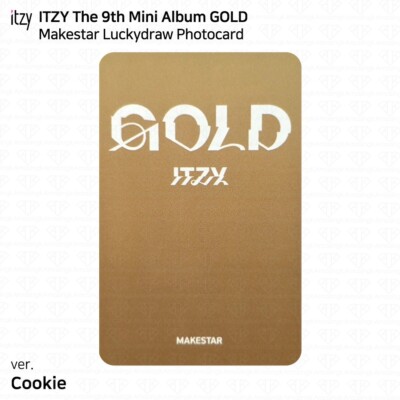 ITZY 9th Mini Album GOLD Makestar Lucky Draw Unit Photocard KPOP