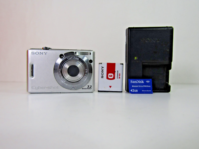 Sony Cyber-shot DSC-W35 7.2MP Digital Camera Silver | eBay