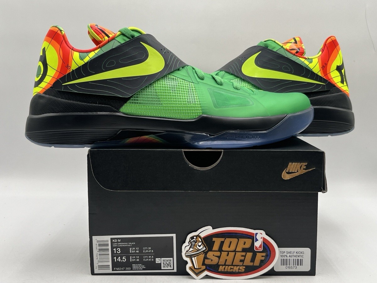 New Nike Zoom KD 4 Weatherman 2024 Size 13 Rare Authentic Green
