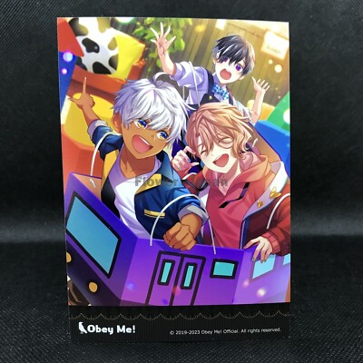 Obey Me Character Card Mammon Asmodeus Belphegor Anime | eBay