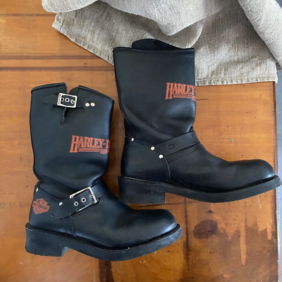 80s vintage Harley Davidson motorcycle engineer leather biker