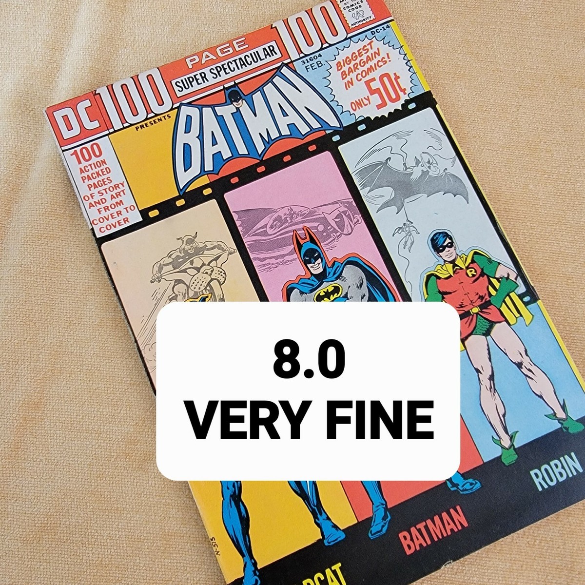 DC 100 Page Super Spectacular DC-14 BATMAN +Robin+Wildcat 1973