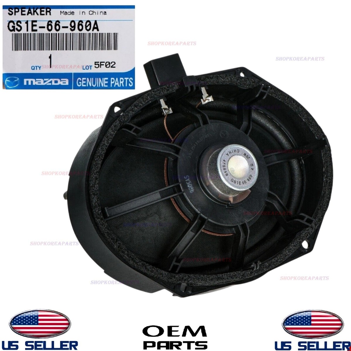 Genuine OEM Rear Door Speaker 2009-2013 Mazda 3 6 GS1E-66-960A | eBay
