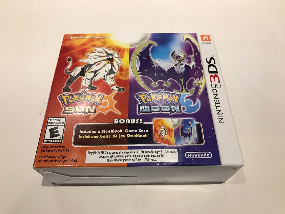 Pokemon Sun and Moon Dual Pack Steelbook Limited Edition (Nintendo