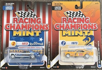 Racing Champions Mint 1972 & 1973 Plymouth NHRA Funny Car Set Of 2