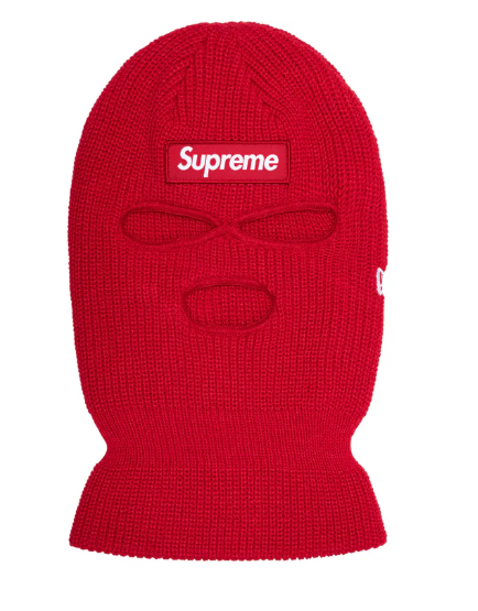 Supreme New Era Box Logo Balaclava Red FW24 Shiesty Ski Mask