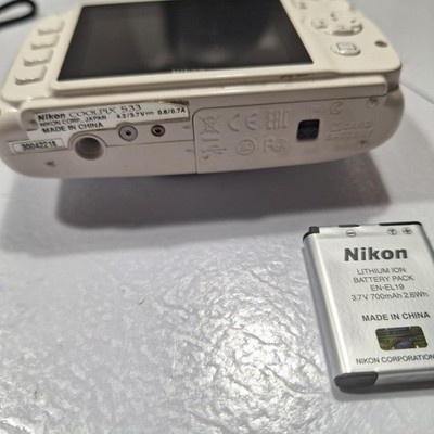 Nikon COOLPIX S33 13.2MP Digital Camera - White for sale online | eBay