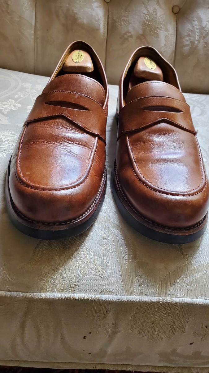 Polo Ralph Lauren PRL Cognac Brown Penny Loafer Slip On 14D US w