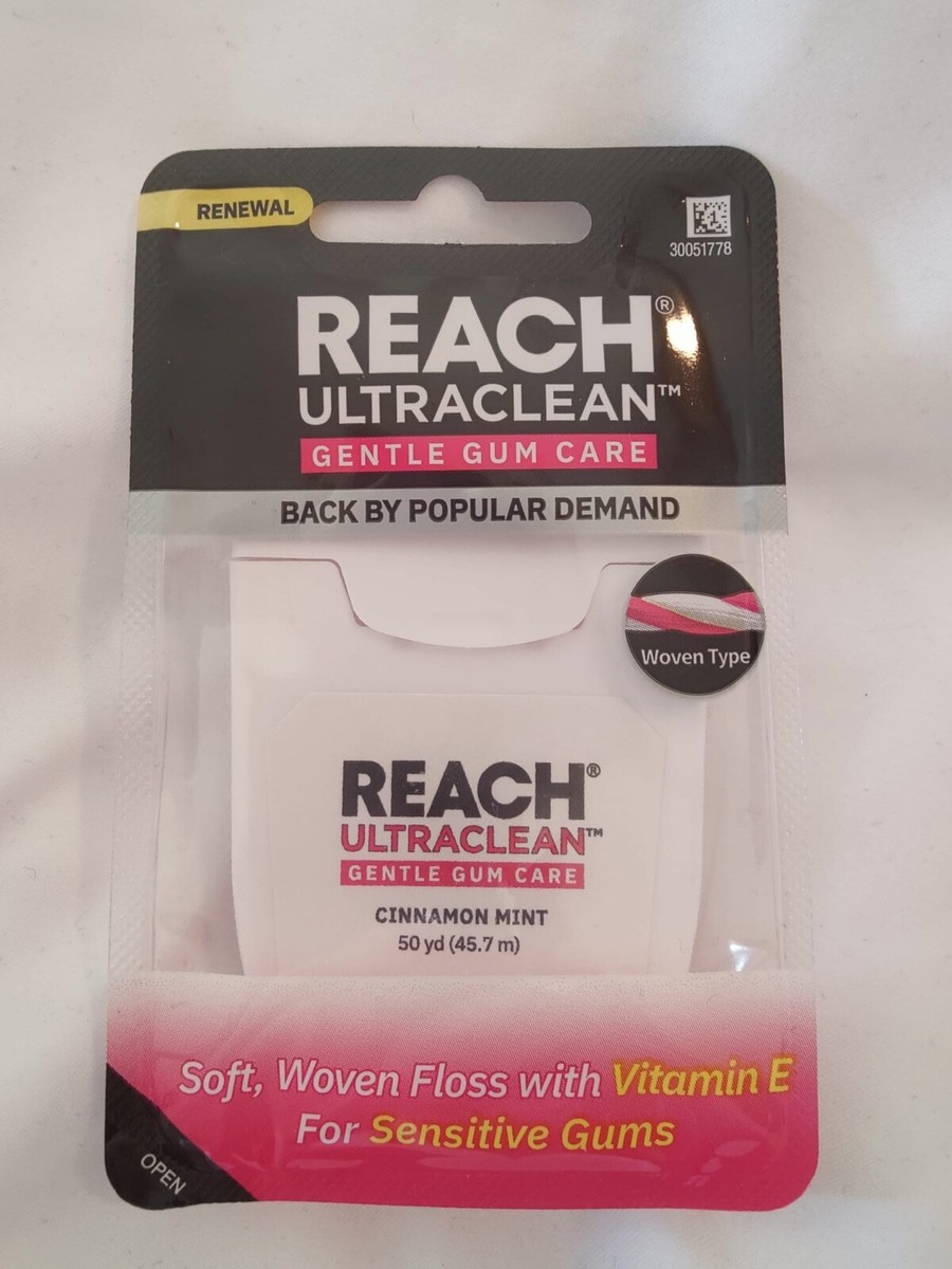 NEW, FACTORY SEALED J & J LISTERINE REACH WOVEN DENTAL FLOSS CINNA