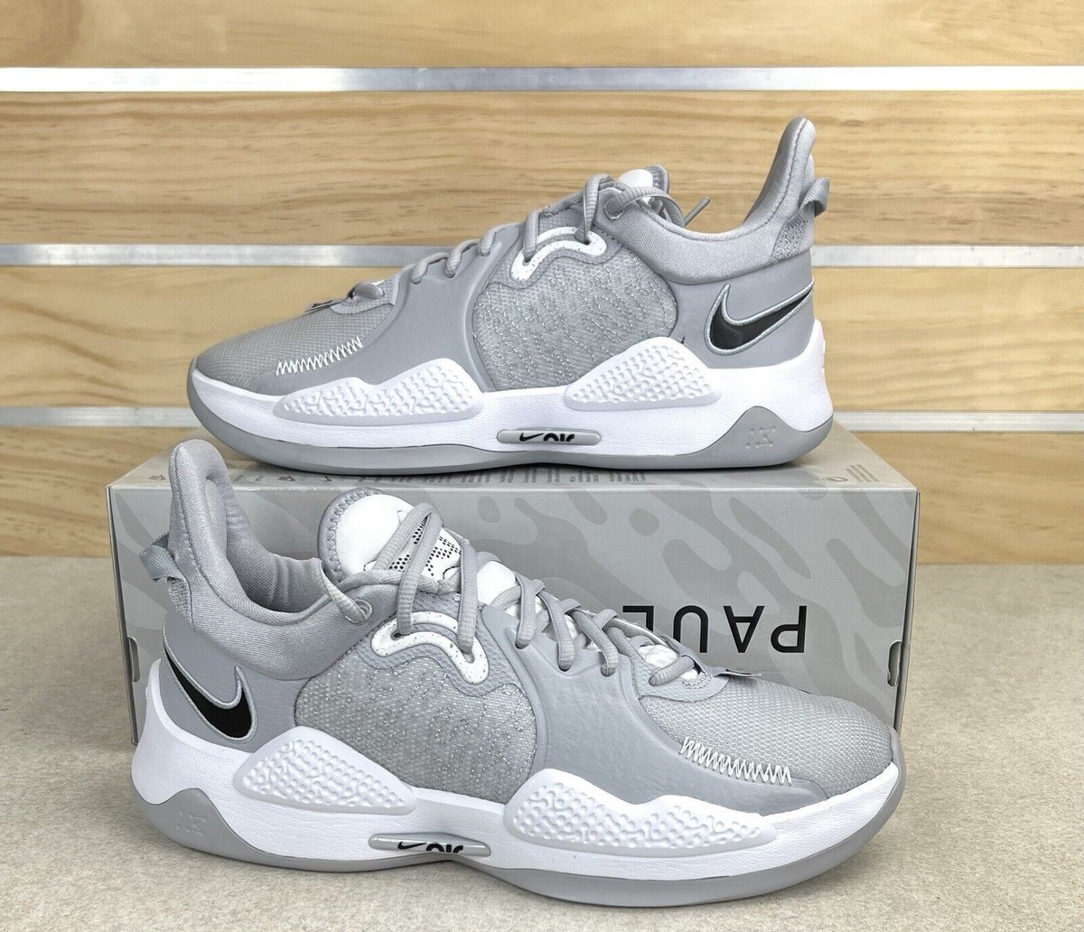 Nike Paul George PG 5 TB Team 'Wolf Grey' White Black DM5045 003