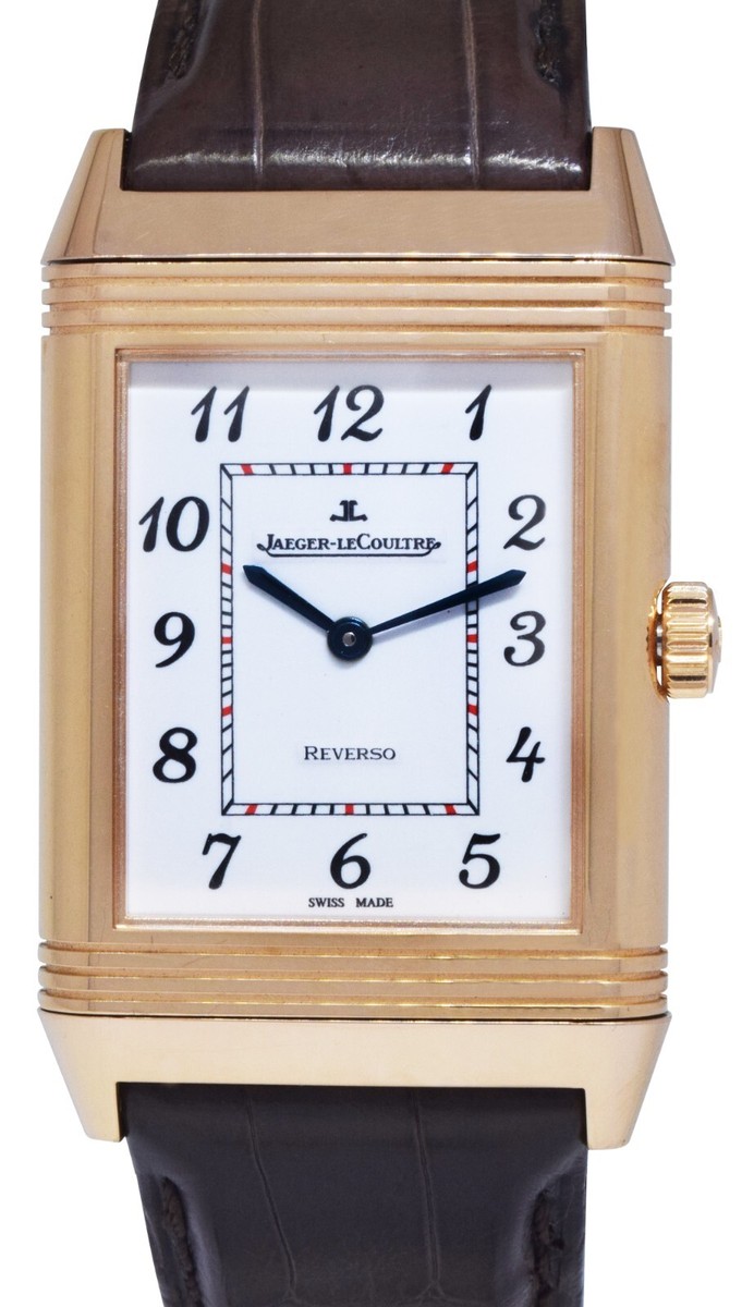 Jaeger LeCoultre Grande Reverso 18k Rose Gold Watch Box/Papers NEW